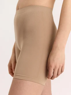 Trosor>Lindex Seamless Biker Trosa Med Hog Midja Beige