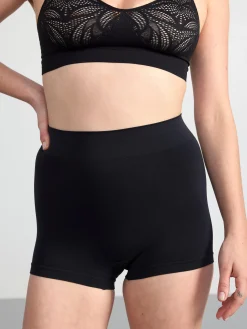 Trosor>Lindex Seamless Boxer Trosa High Waist Black