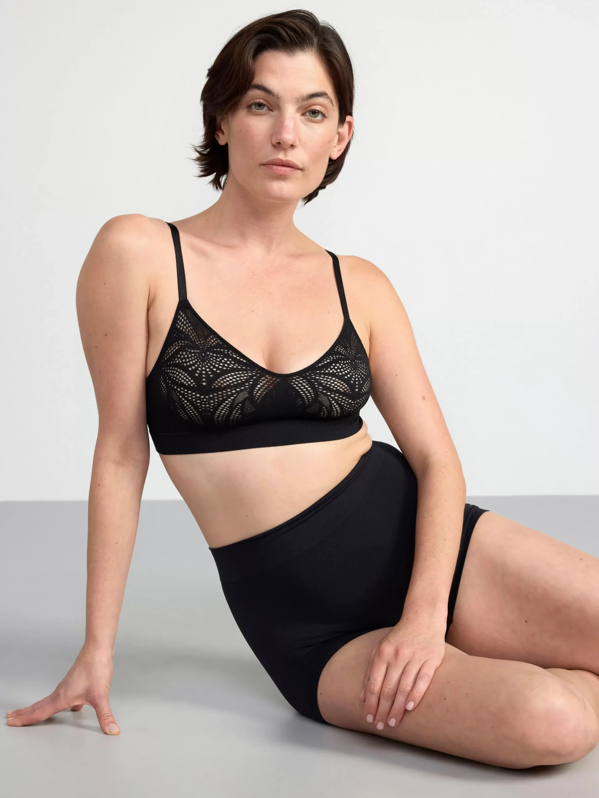 Trosor>Lindex Seamless Boxer Trosa High Waist Black