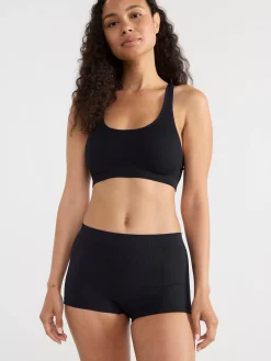 Trosor>Lindex Seamless Boxer Trosa Midi Waist Black