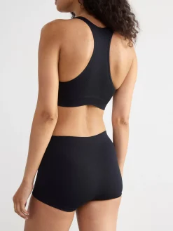Trosor>Lindex Seamless Boxer Trosa Midi Waist Black