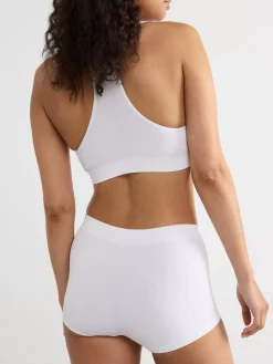 Trosor>Lindex Seamless Boxer Trosa Midi Waist White