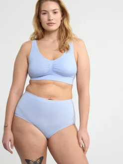Trosor>Lindex Seamless High Waist Trosa Light Dusty Blue