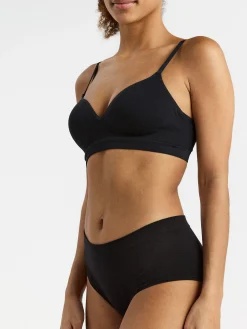 Trosor>Lindex Seamless Regular Waist Trosa Black