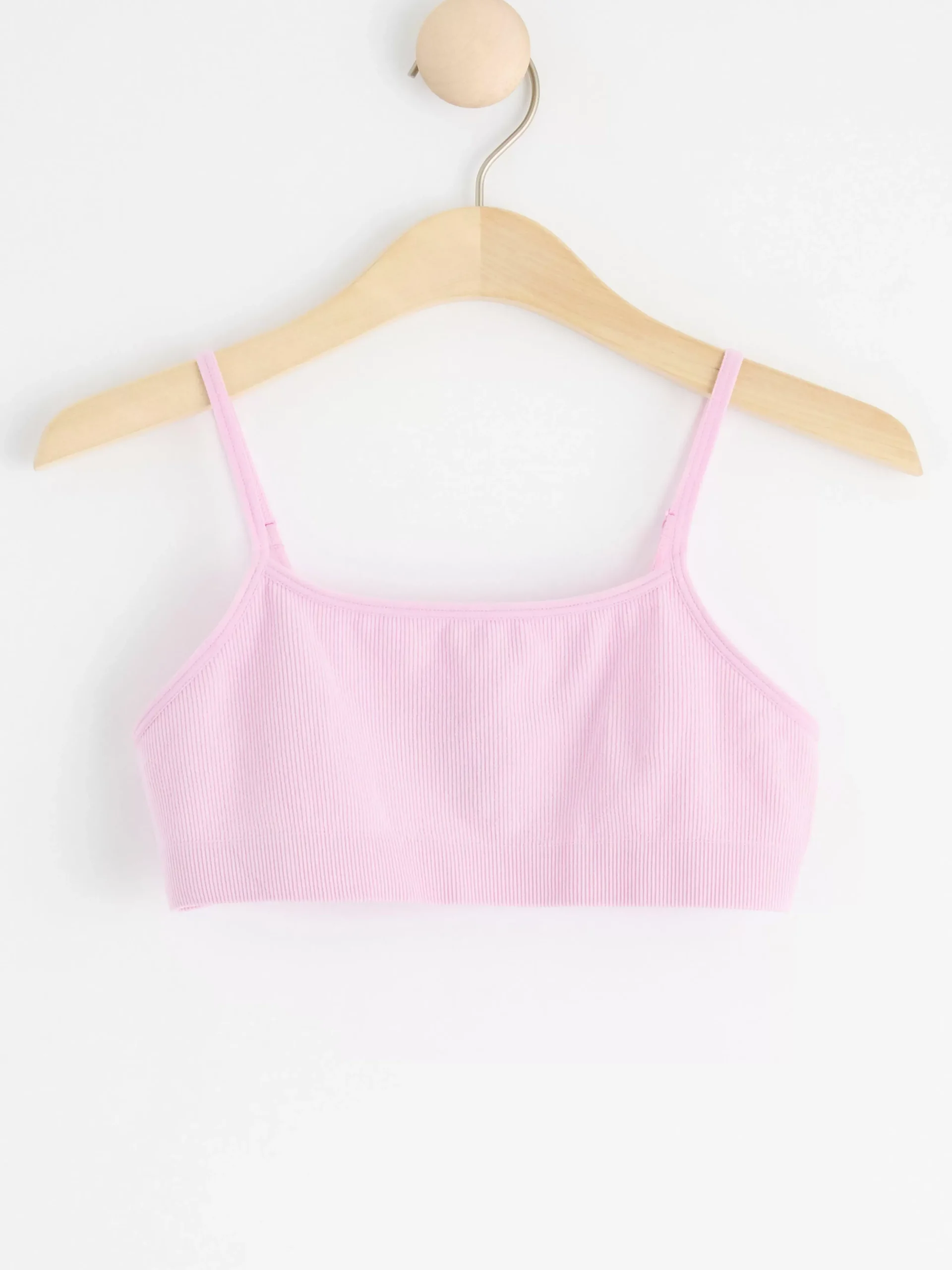 Underkläder>Lindex Seamless Ribbad Kort Topp Dusty Pink