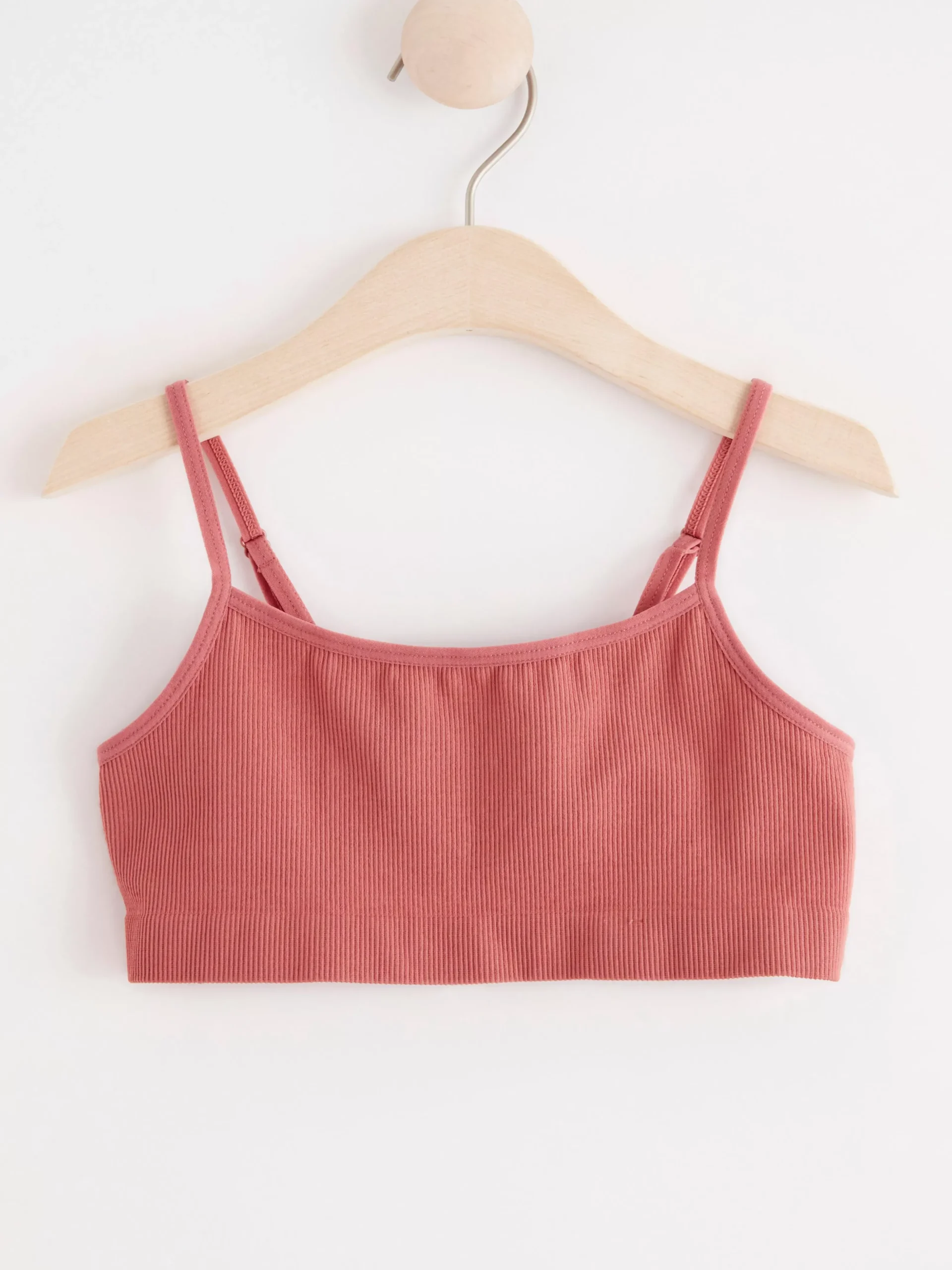Underkläder>Lindex Seamless Ribbad Kort Topp Dusty Pink