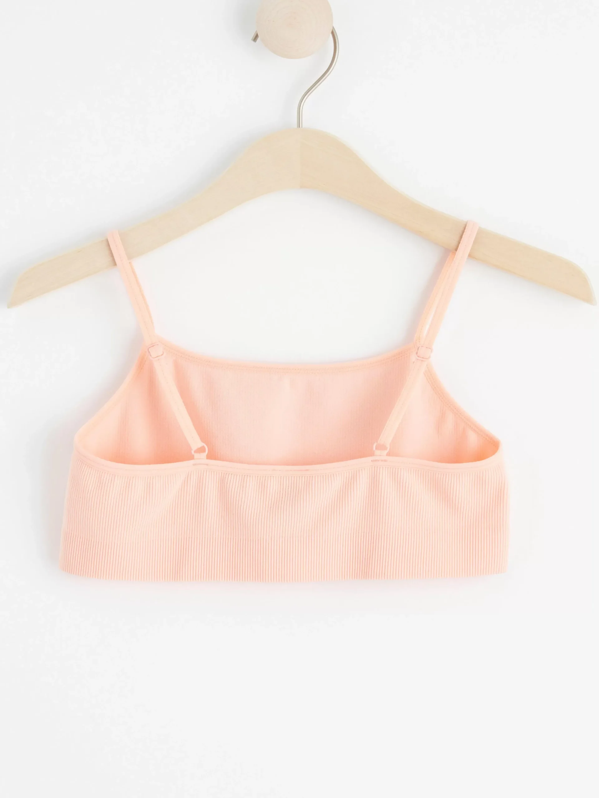 Underkläder>Lindex Seamless Ribbad Kort Topp Light Coral
