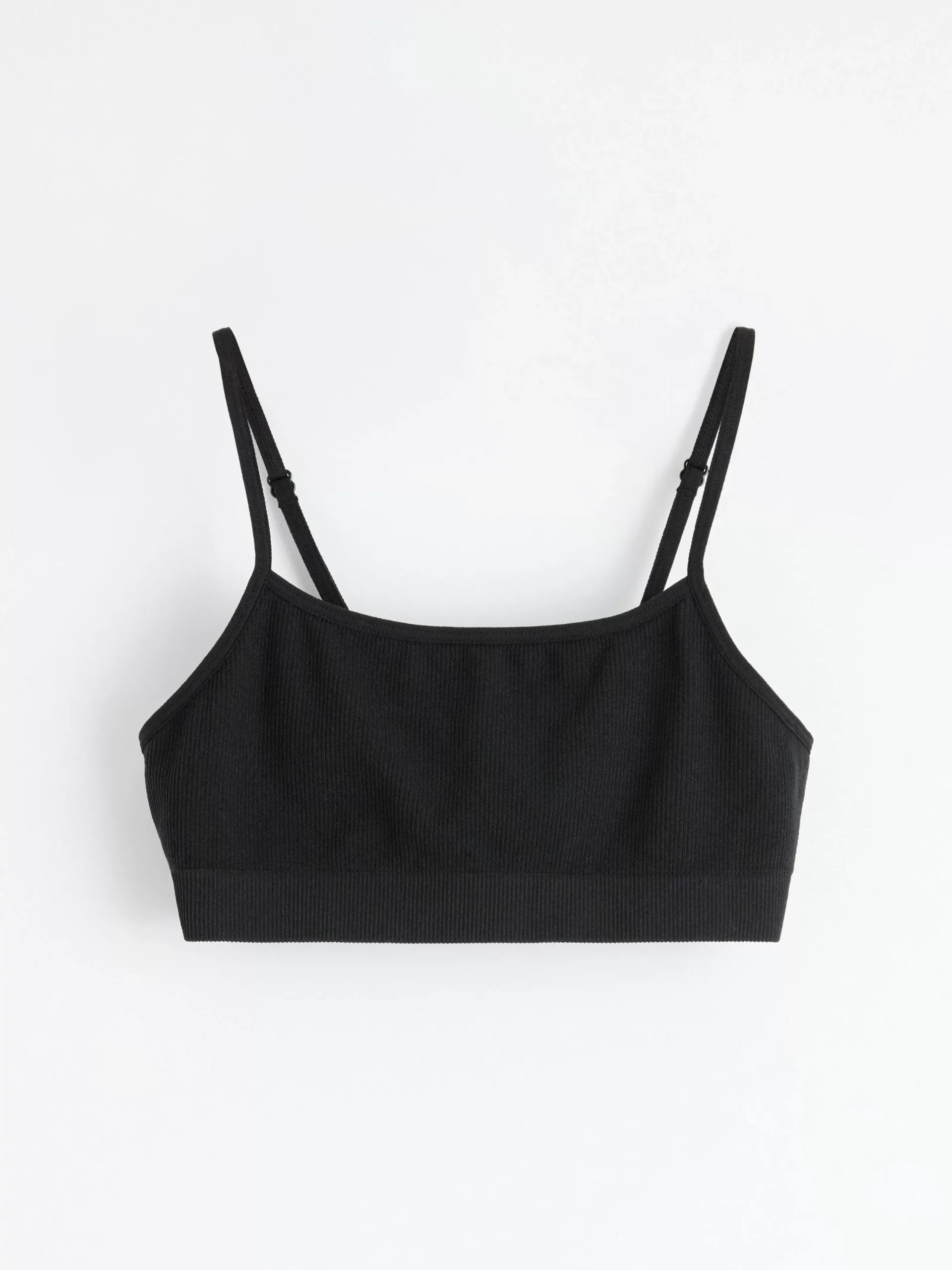 Underkläder>Lindex Seamless Ribbad Kort Topp Black