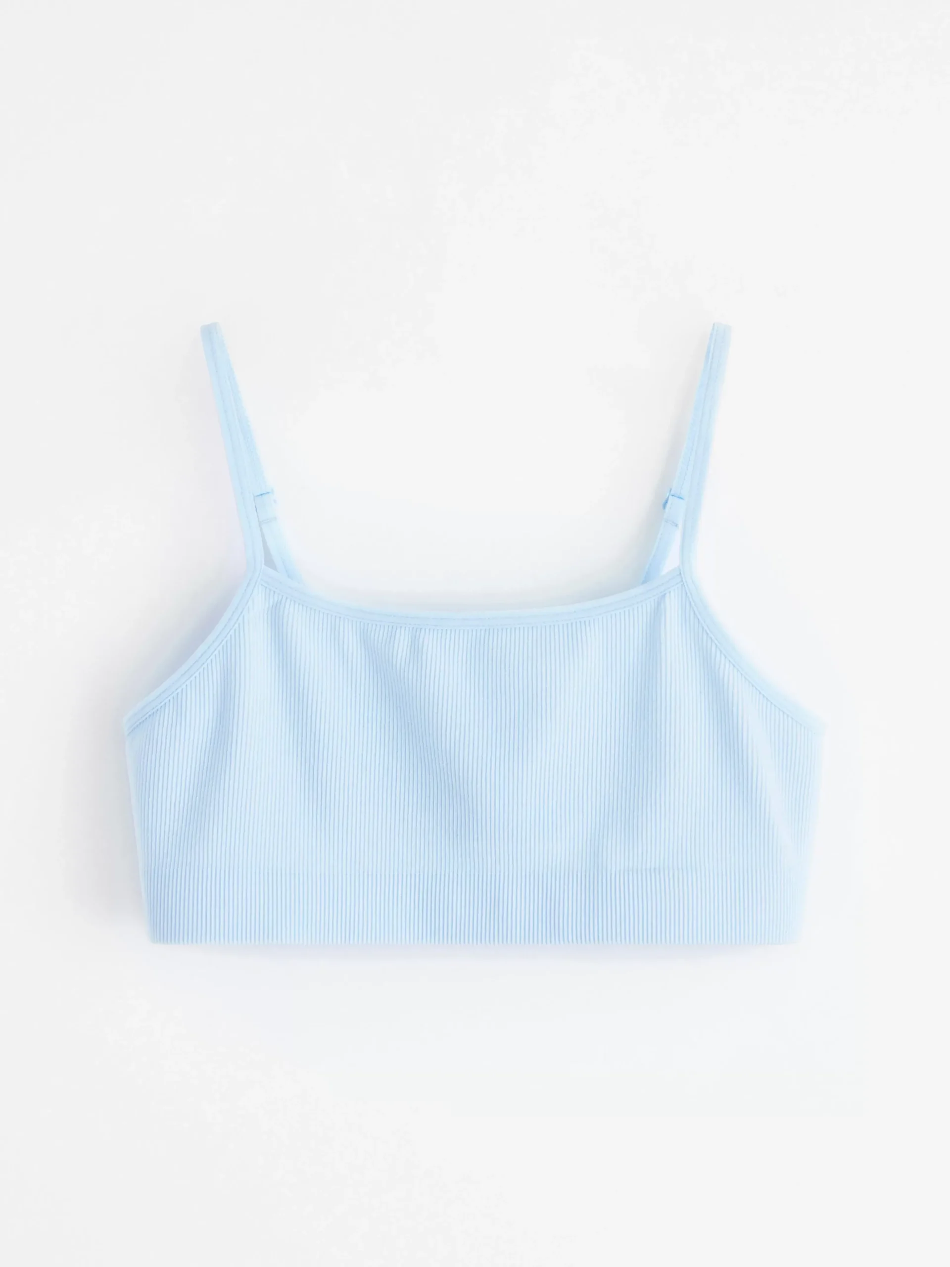 Underkläder>Lindex Seamless Ribbad Kort Topp Light Blue
