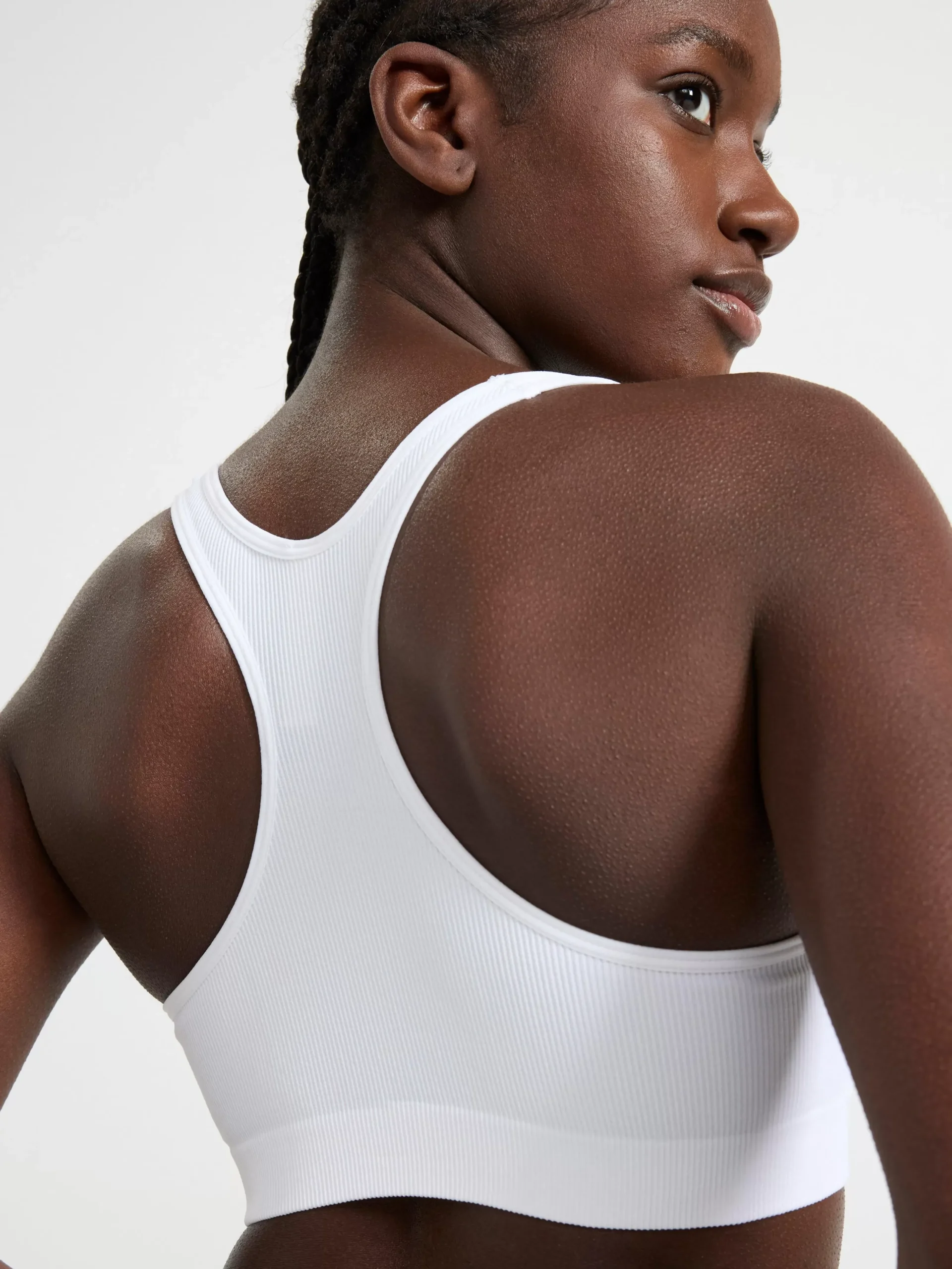 Bh>Lindex Seamless Ribbad Soft Bh White