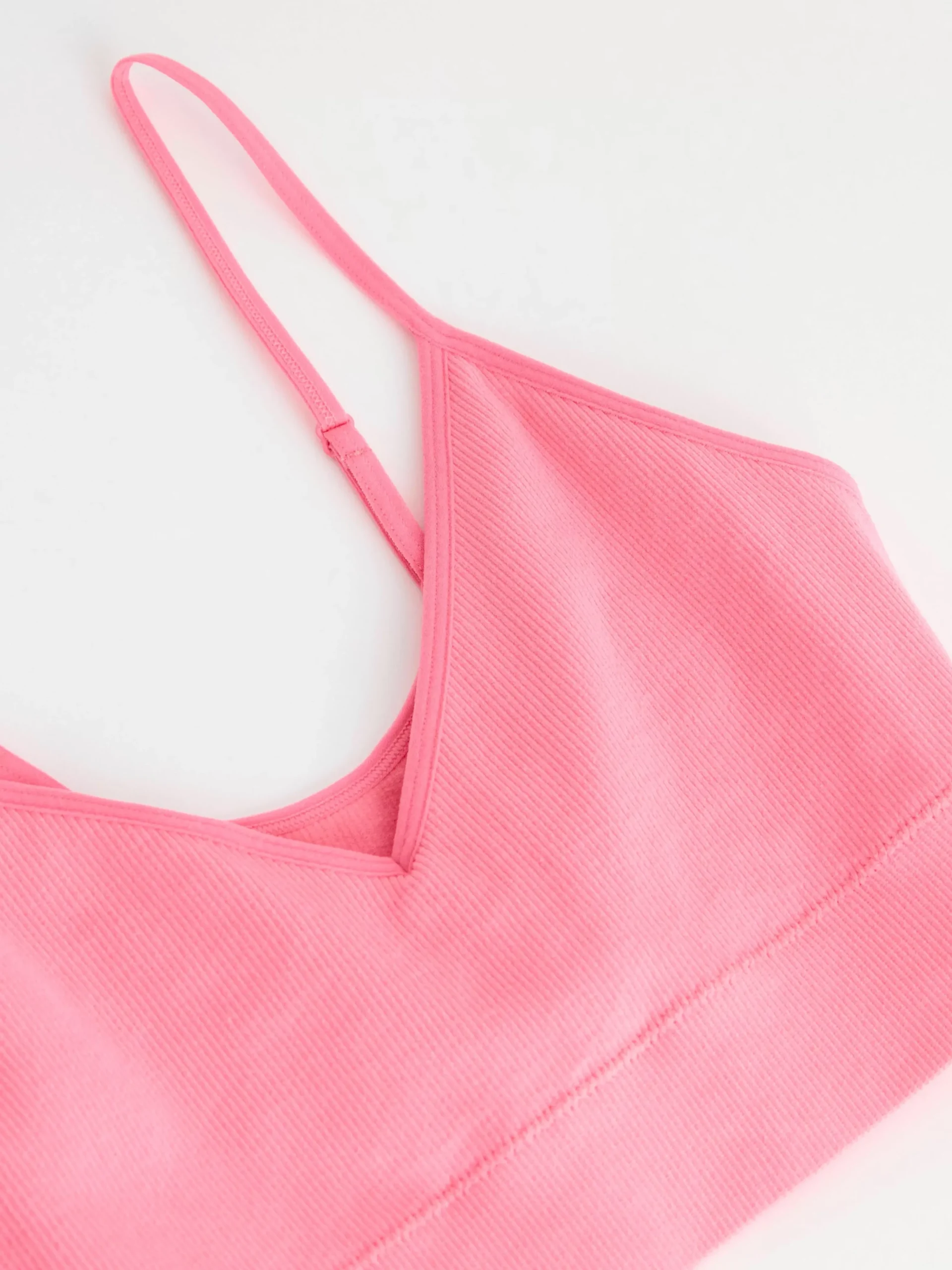 Bh>Lindex Seamless Ribbad Soft Bh Pink