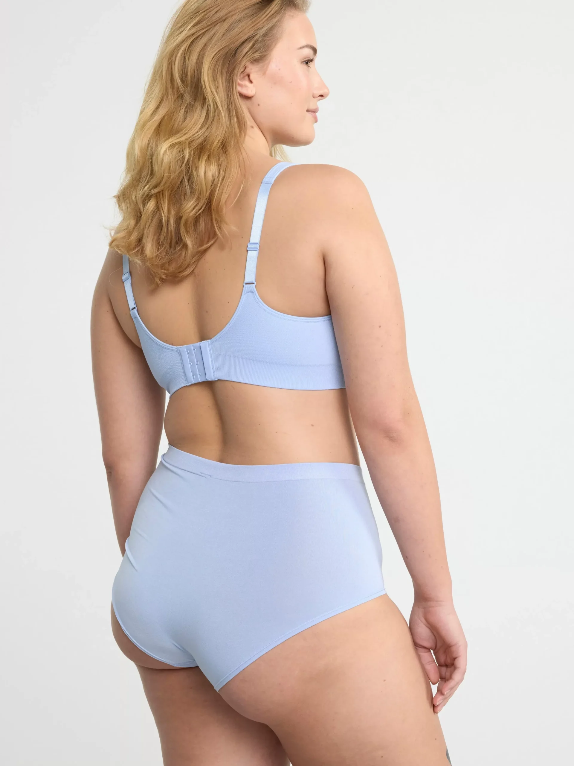 Bh>Lindex Seamless Soft Bh Light Dusty Blue