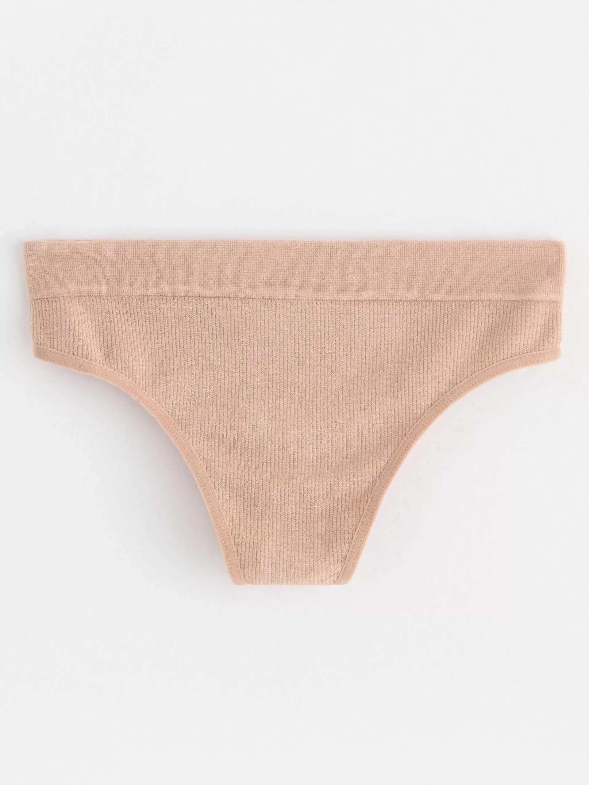 Trosor>Lindex Seamless Stringtrosa Med Normalhog Midja Beige
