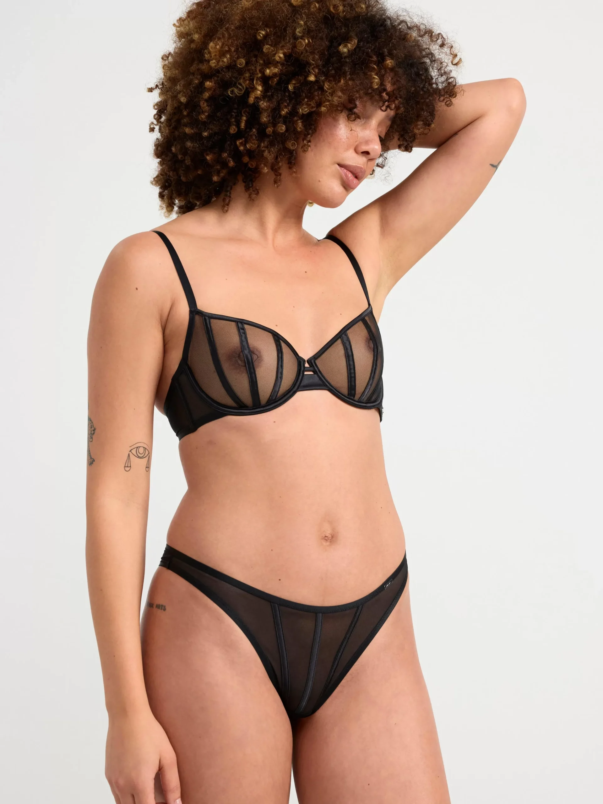 Bh>Lindex Senna Ovadderad Bh Med Mesh Black