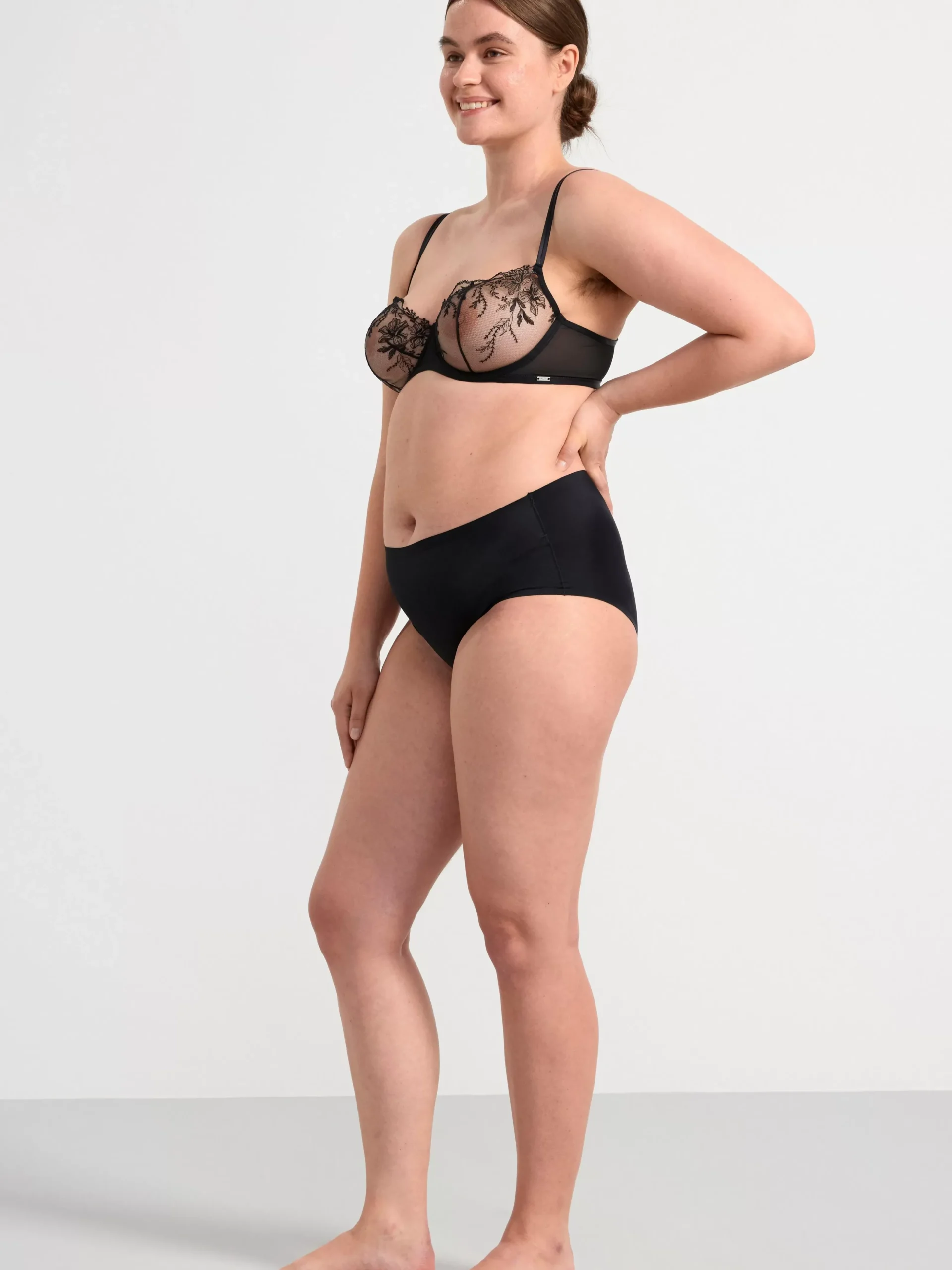 Bh>Lindex Senna Ovadderad Bh Med Spets Black