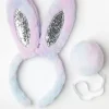 Accessoarer>Lindex Set Med Kaninoron Och Svans Light Pink