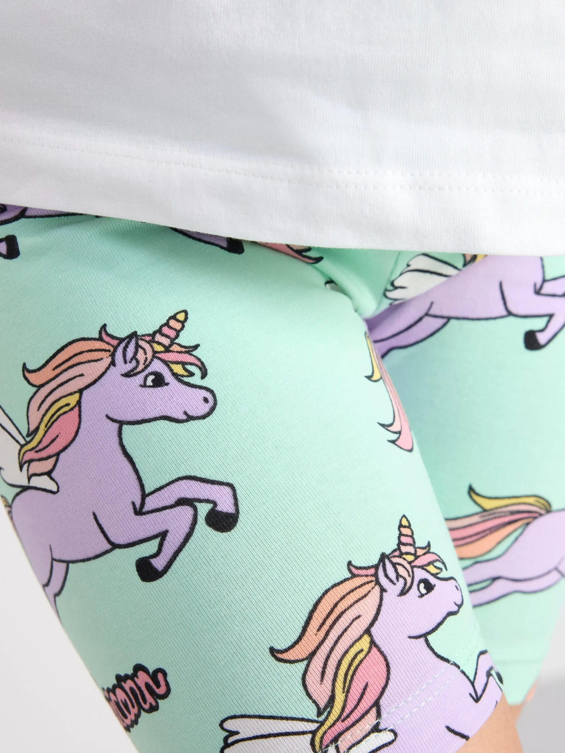 Toppar & T-Shirts>Lindex Set Med Kortarmad Topp Och Cykelshorts Light Turquoise