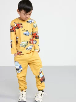 Toppar & T-Shirts>Lindex Set Med Langarmad Topp Och Byxa Light Dusty Yellow