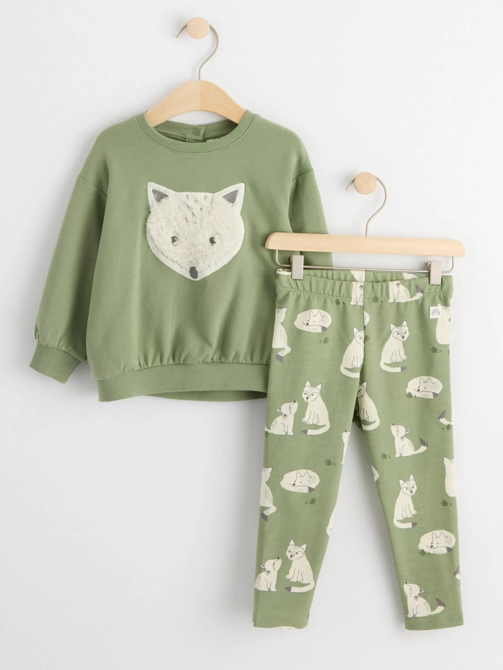 Set>Lindex Set Med Sweatshirt Och Leggings Dusty Green