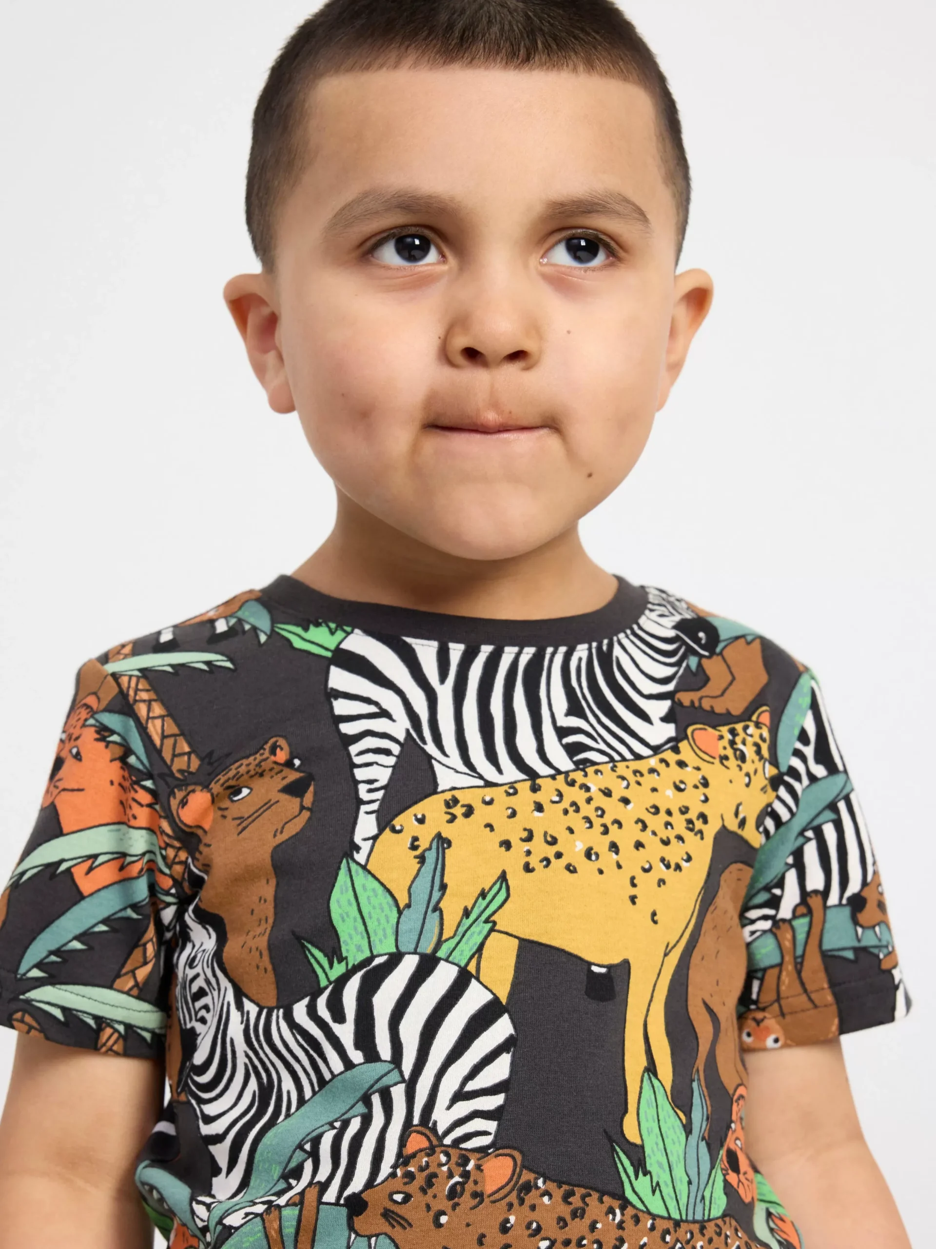 Toppar & T-Shirts>Lindex Set Med T-Shirt Och Shorts Offblack