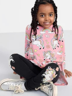 Byxor & Leggings>Lindex Set Med Tunika Och Leggings Pink