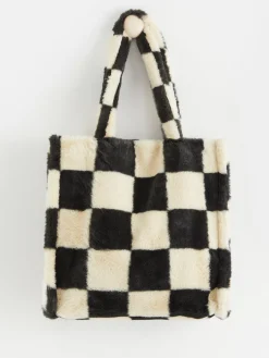 Accessoarer>Lindex Shoppingvaska I Fuskpals Black
