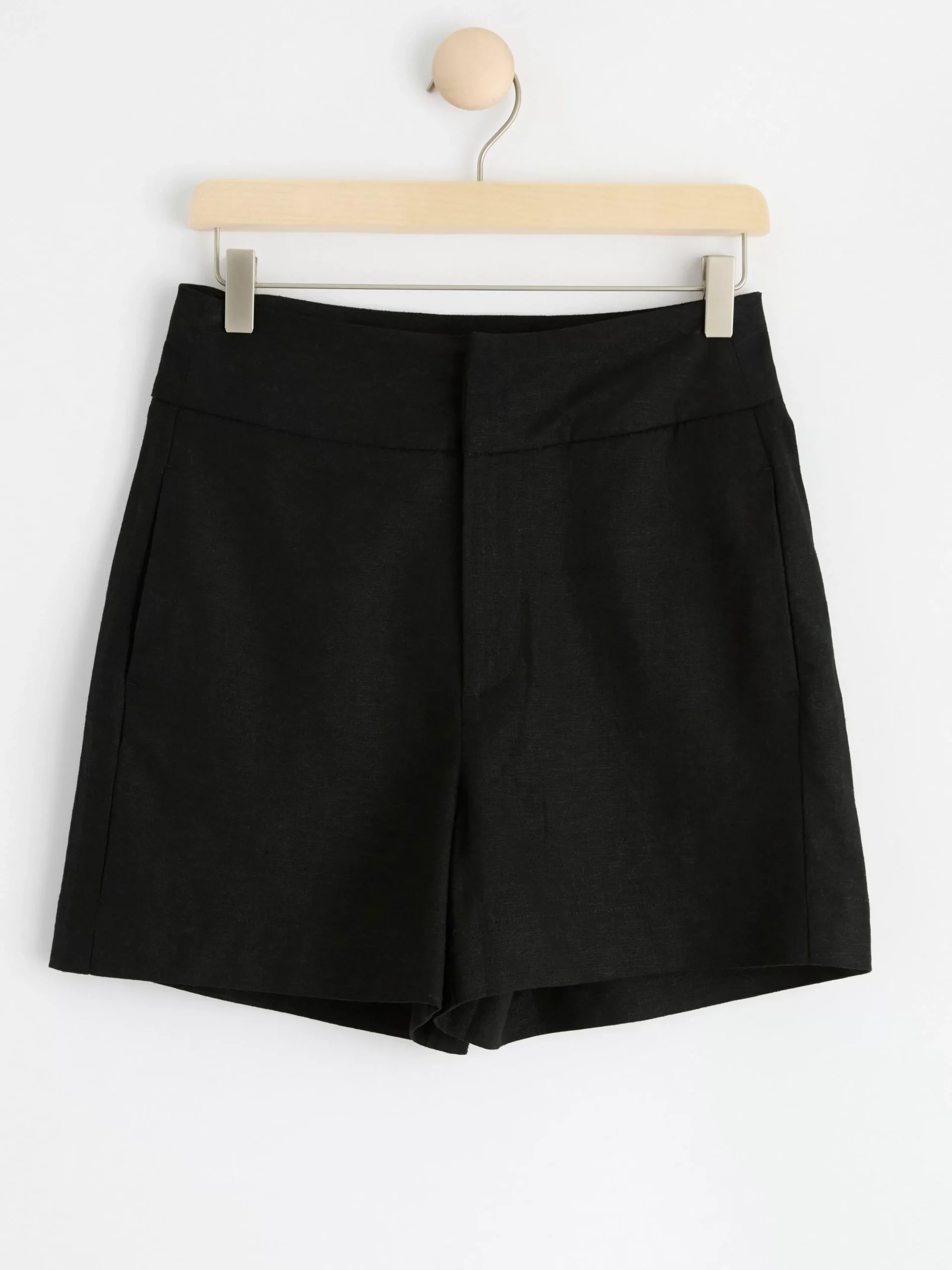 Shorts & Cykelbyxor>Lindex Shorts I Linneblandning Black