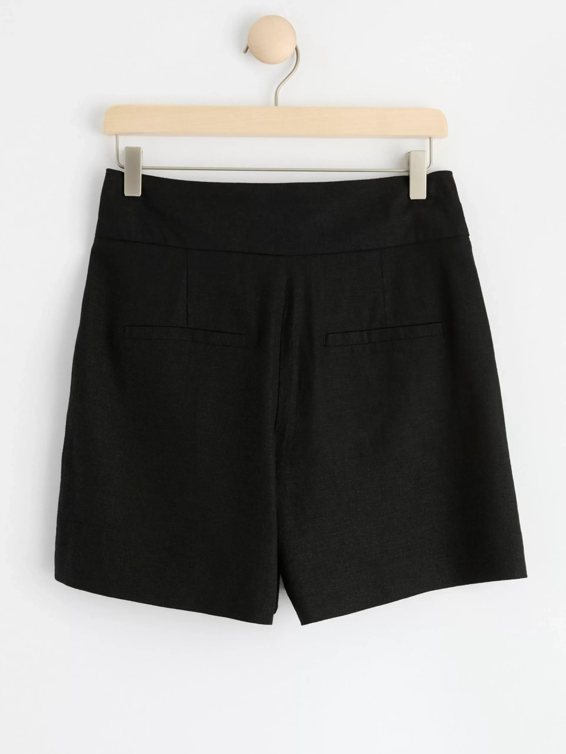 Shorts & Cykelbyxor>Lindex Shorts I Linneblandning Black