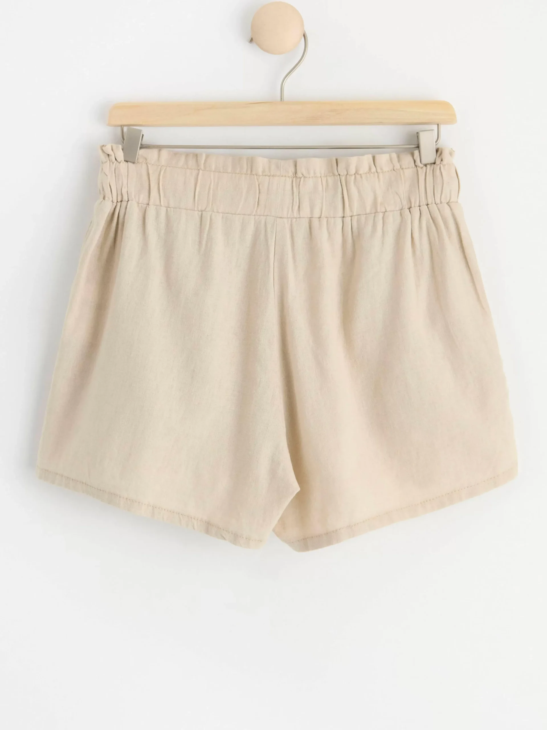 Byxor & Leggings>Lindex Shorts I Linneblandning Light Beige