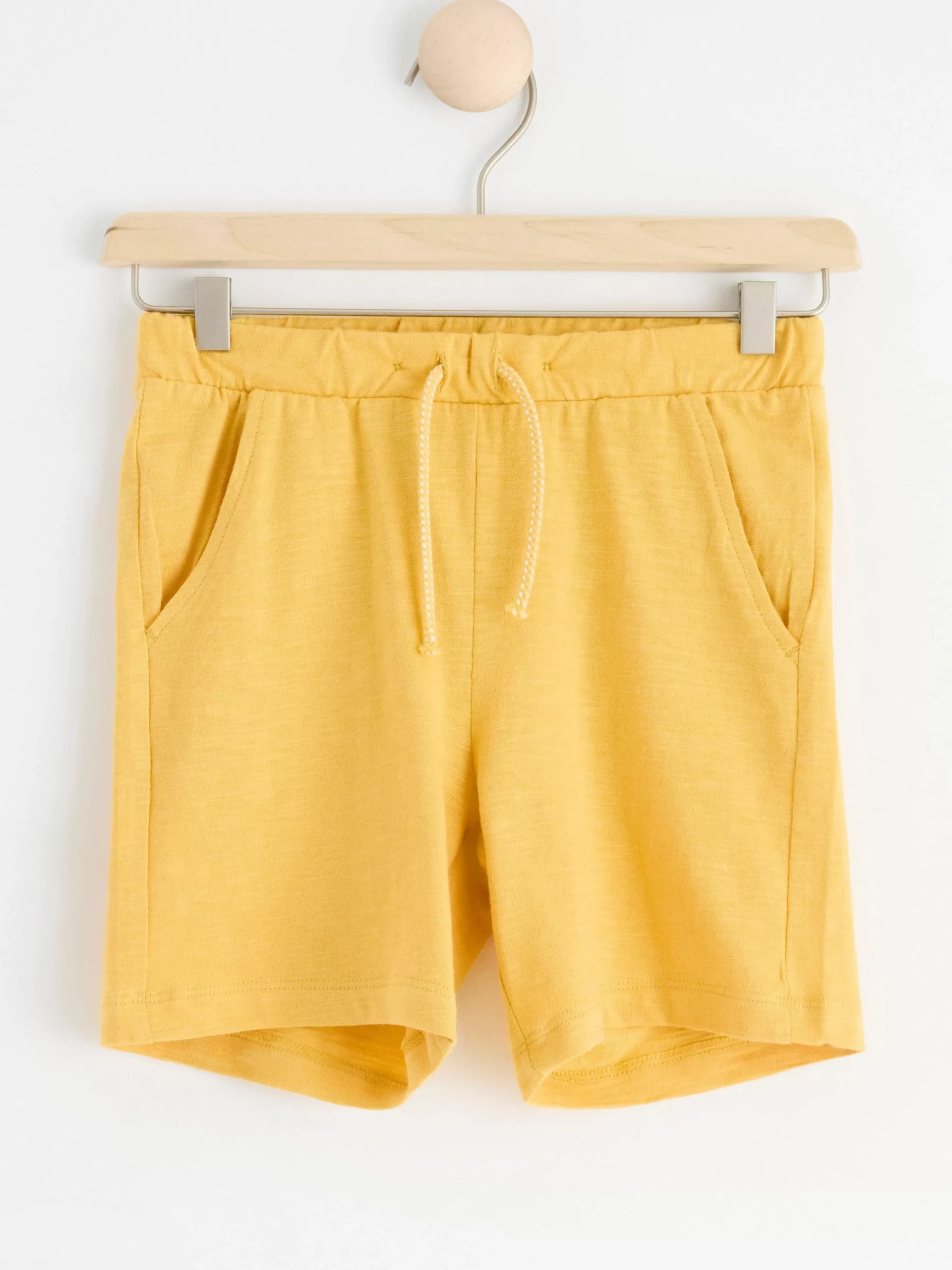 Byxor & Leggings>Lindex Shorts I Slubtrika Light Dusty Yellow