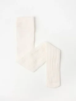 Underkläder>Lindex Skir Stickad Strumpbyxa Ecru