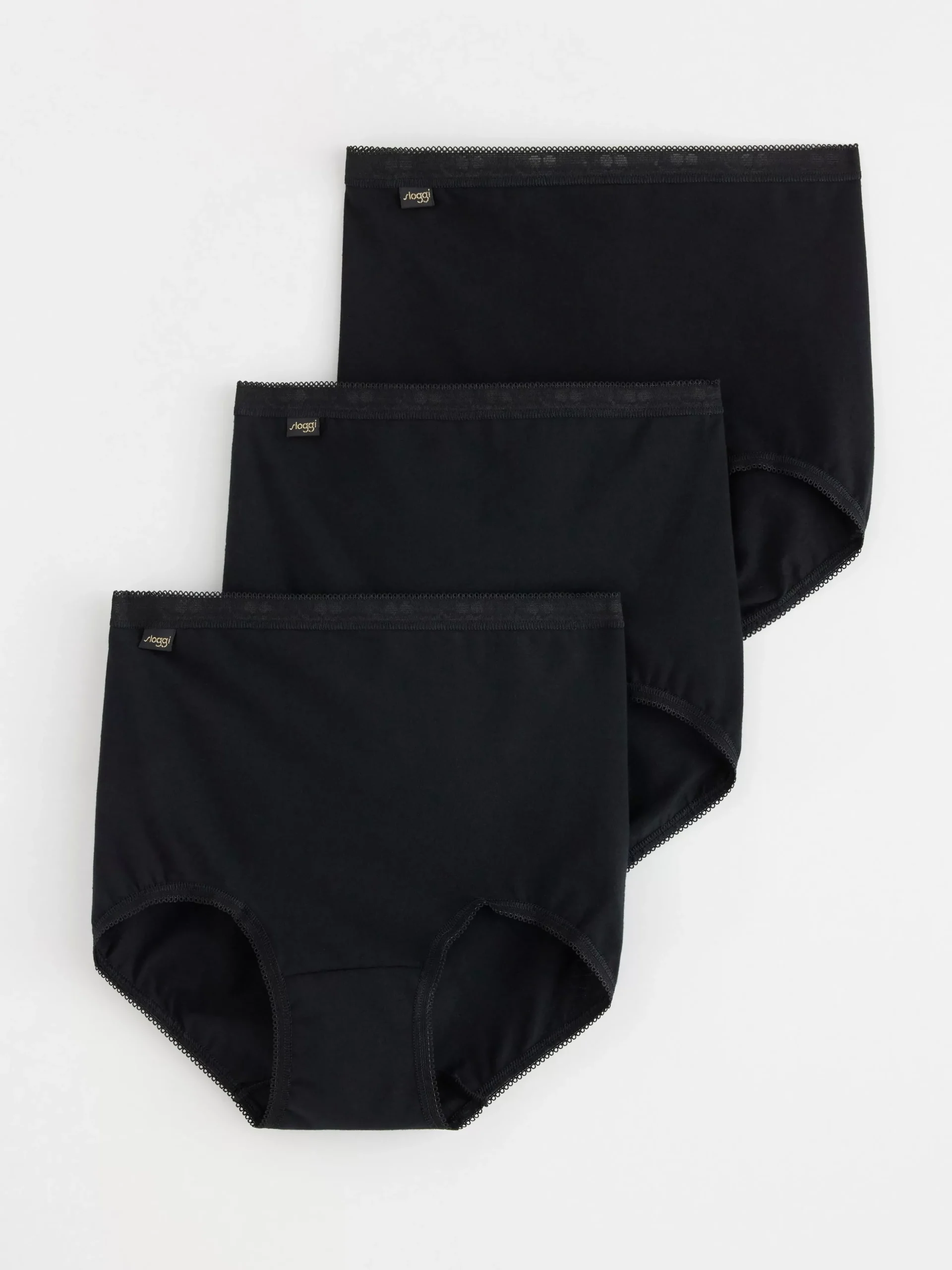 Trosor>Lindex Sloggi Maxi 3-Pack Trosor Black