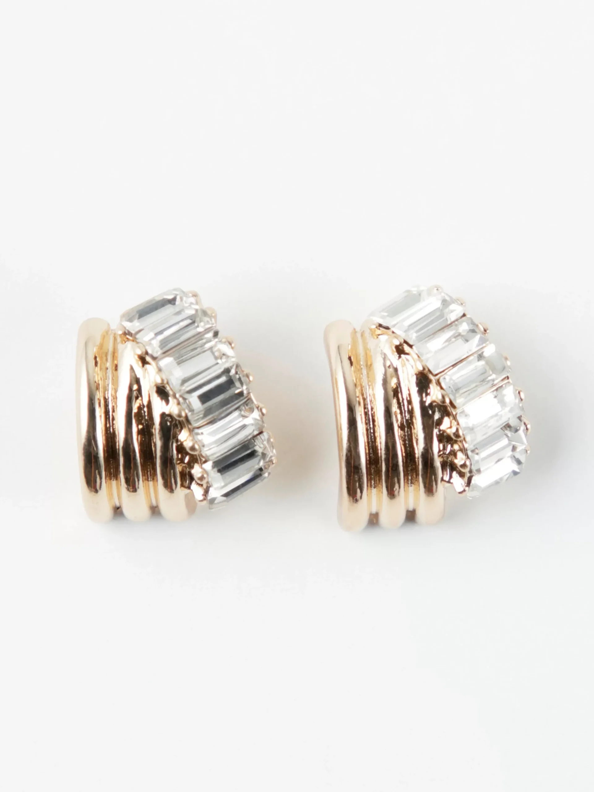 Accessoarer>Lindex Sma Creolorhangen Med Strass Gold