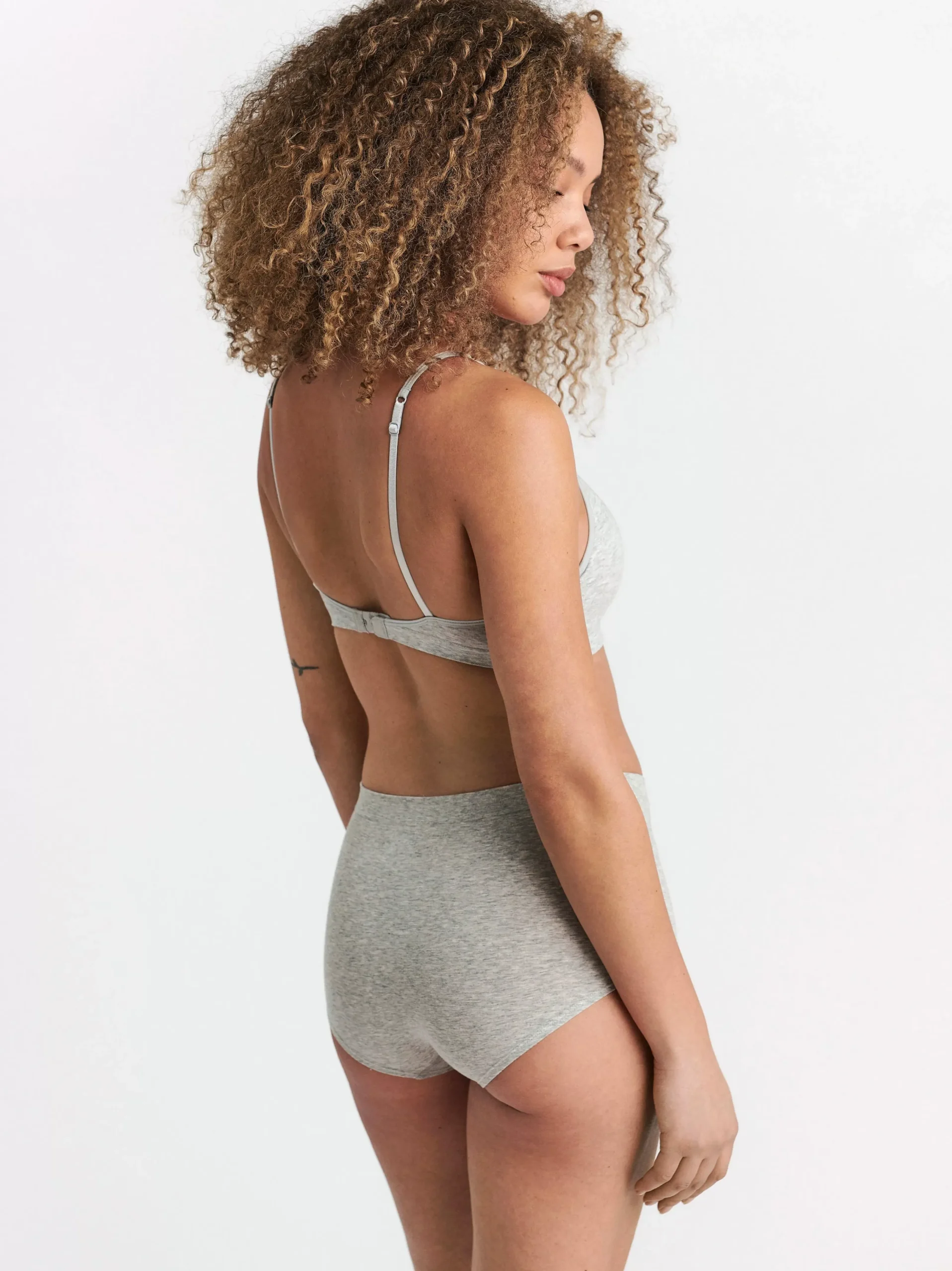 Bh>Lindex Soft Bh Light Grey Melange