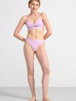 Bh>Lindex Soft Bh Med Cut-Out Detalj Light Lilac
