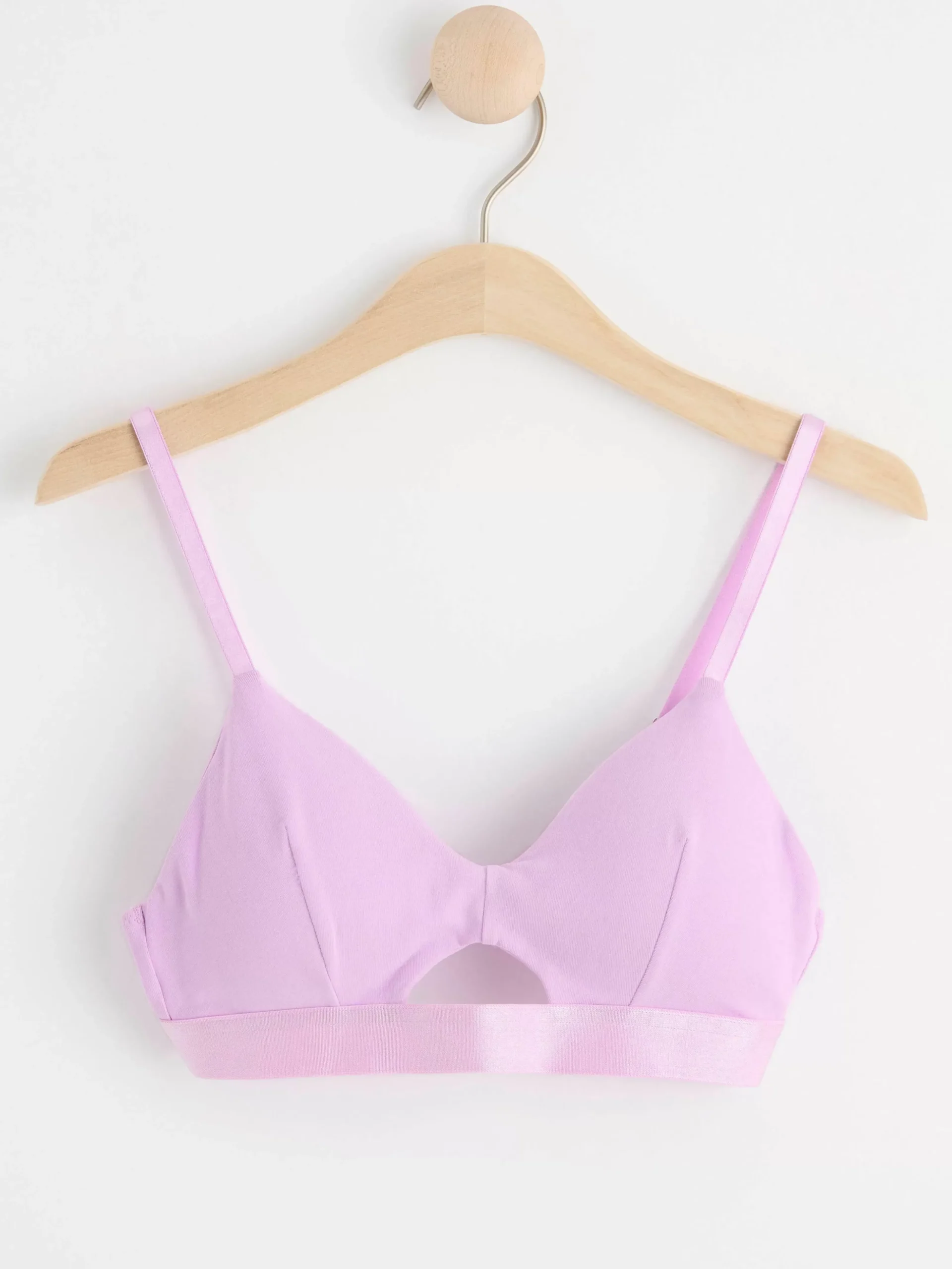 Bh>Lindex Soft Bh Med Cut-Out Detalj Light Lilac