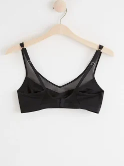 Bh>Lindex Soft Bh Med Mesh Black
