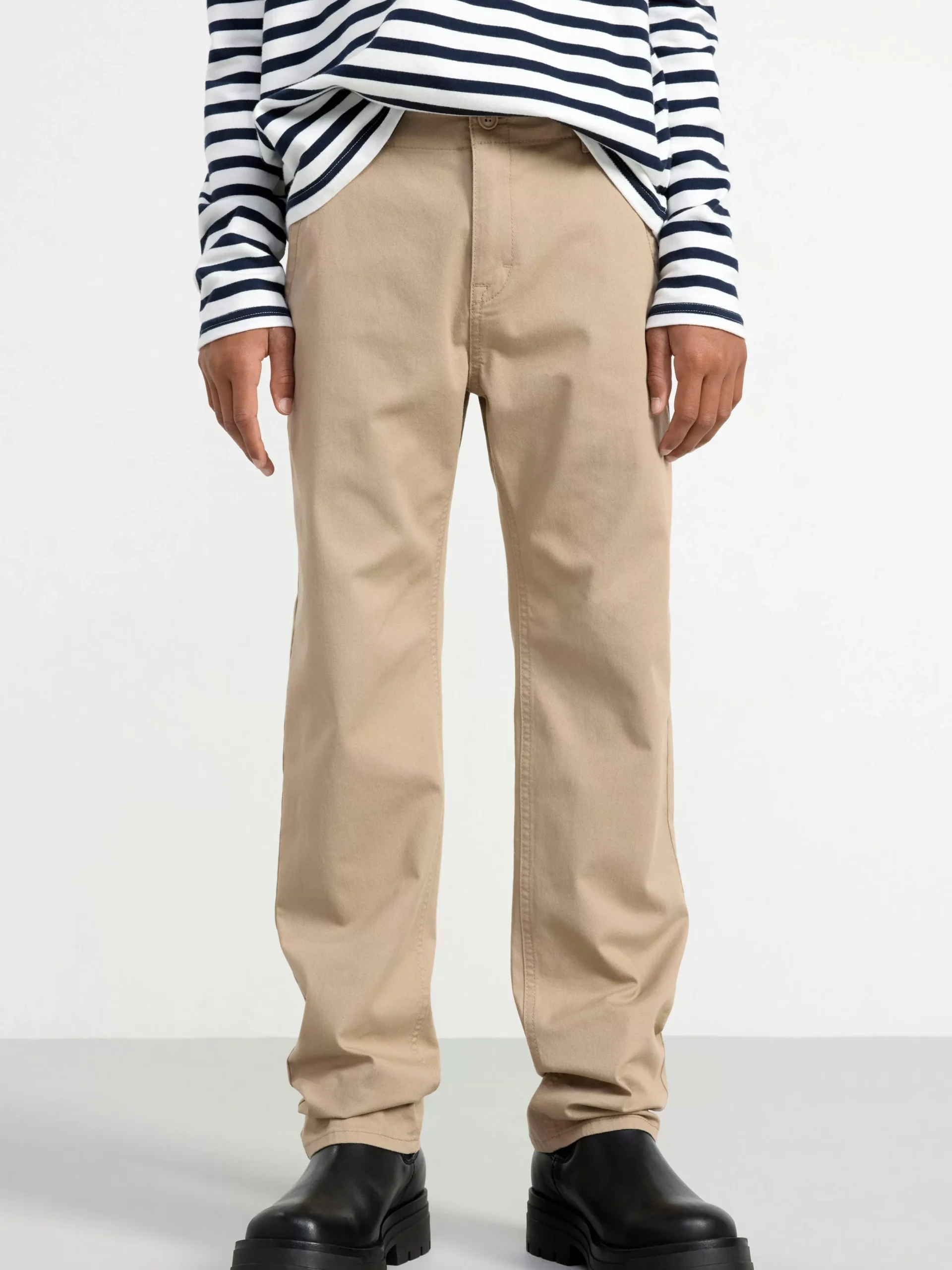 Byxor & Leggings>Lindex Staffan Raka Chinos Med Normalhog Midja Khaki