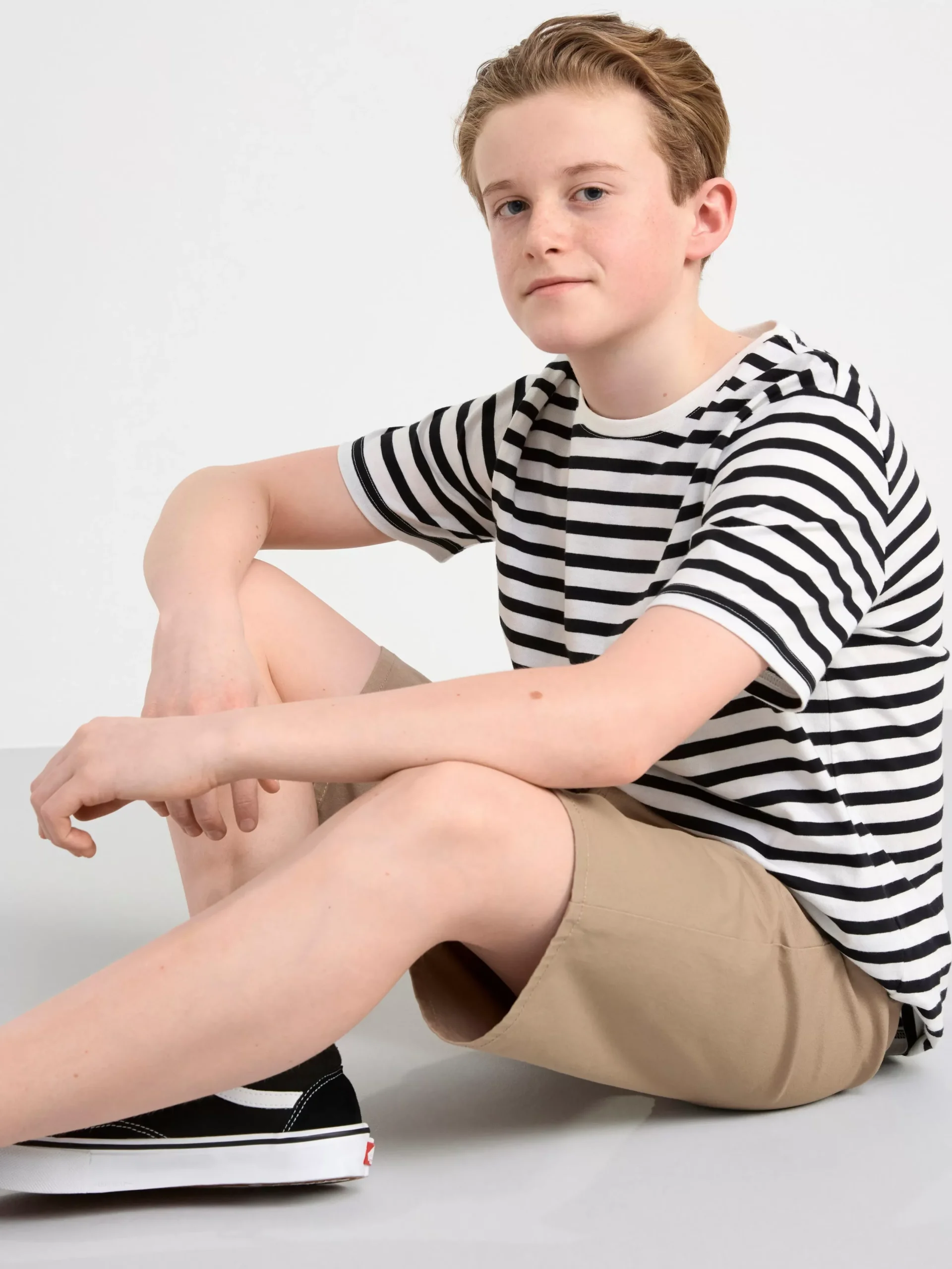 Byxor & Leggings>Lindex Staffan Raka Chinosshorts Med Normalhog Midja Light Khaki