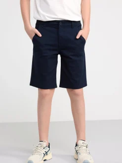 Byxor & Leggings>Lindex Staffan Raka Chinosshorts Med Normalhog Midja Dark Navy