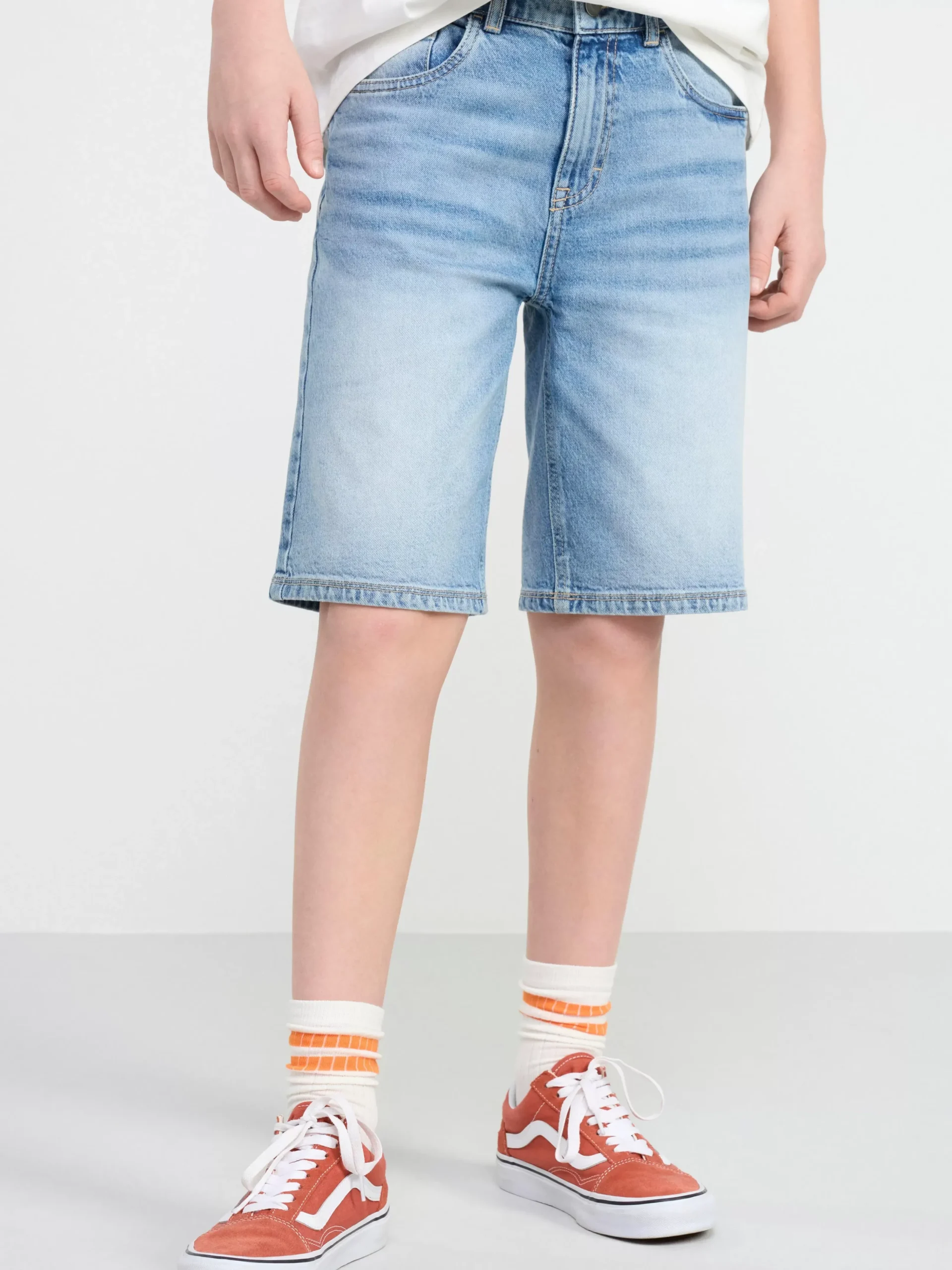 Byxor & Leggings>Lindex Staffan Raka Shorts Med Normalhog Midja Light Denim