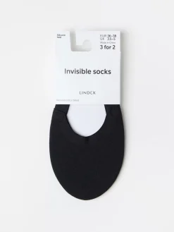 Strumpor>Lindex Steps Black