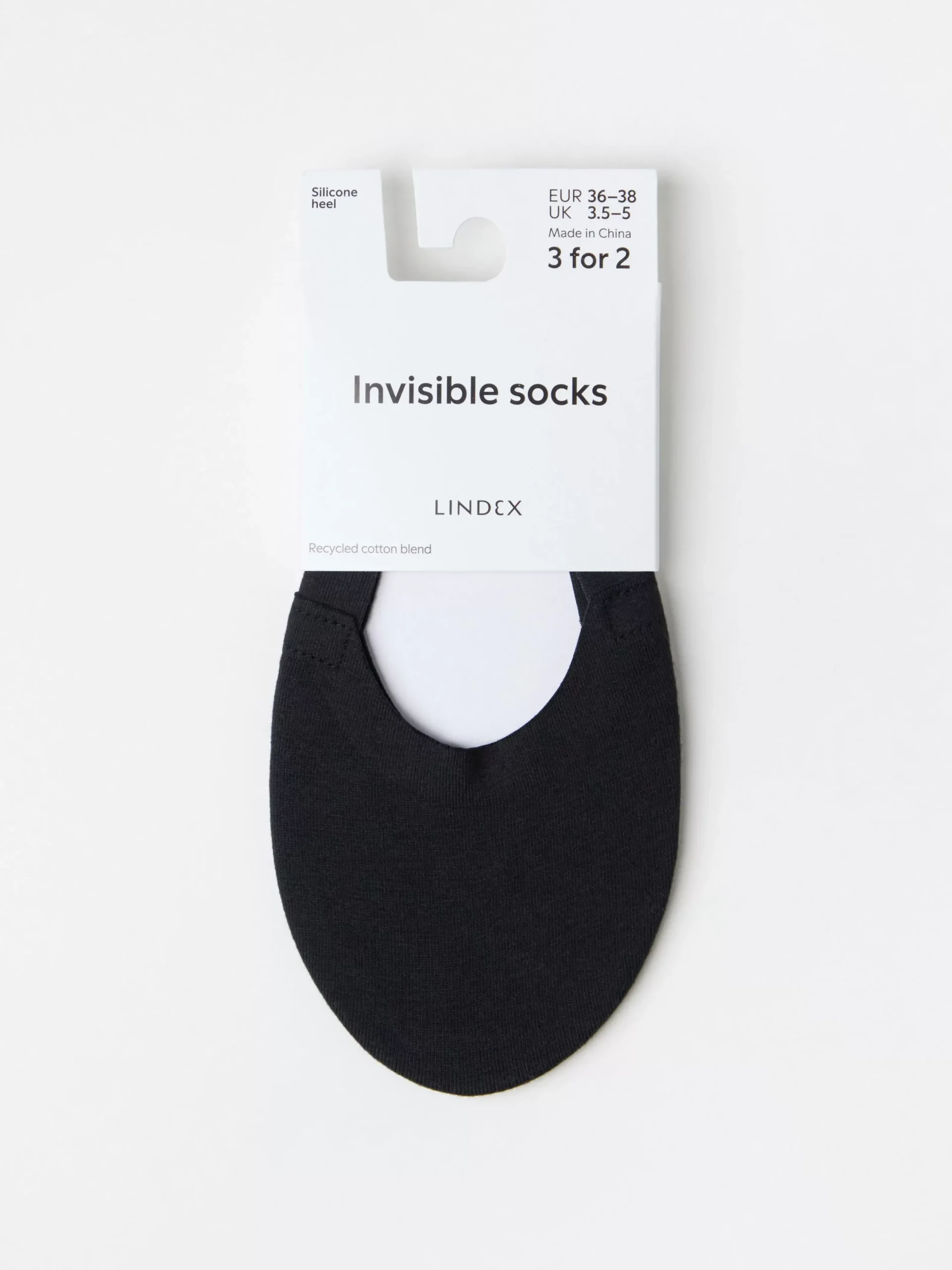 Strumpor>Lindex Steps Black