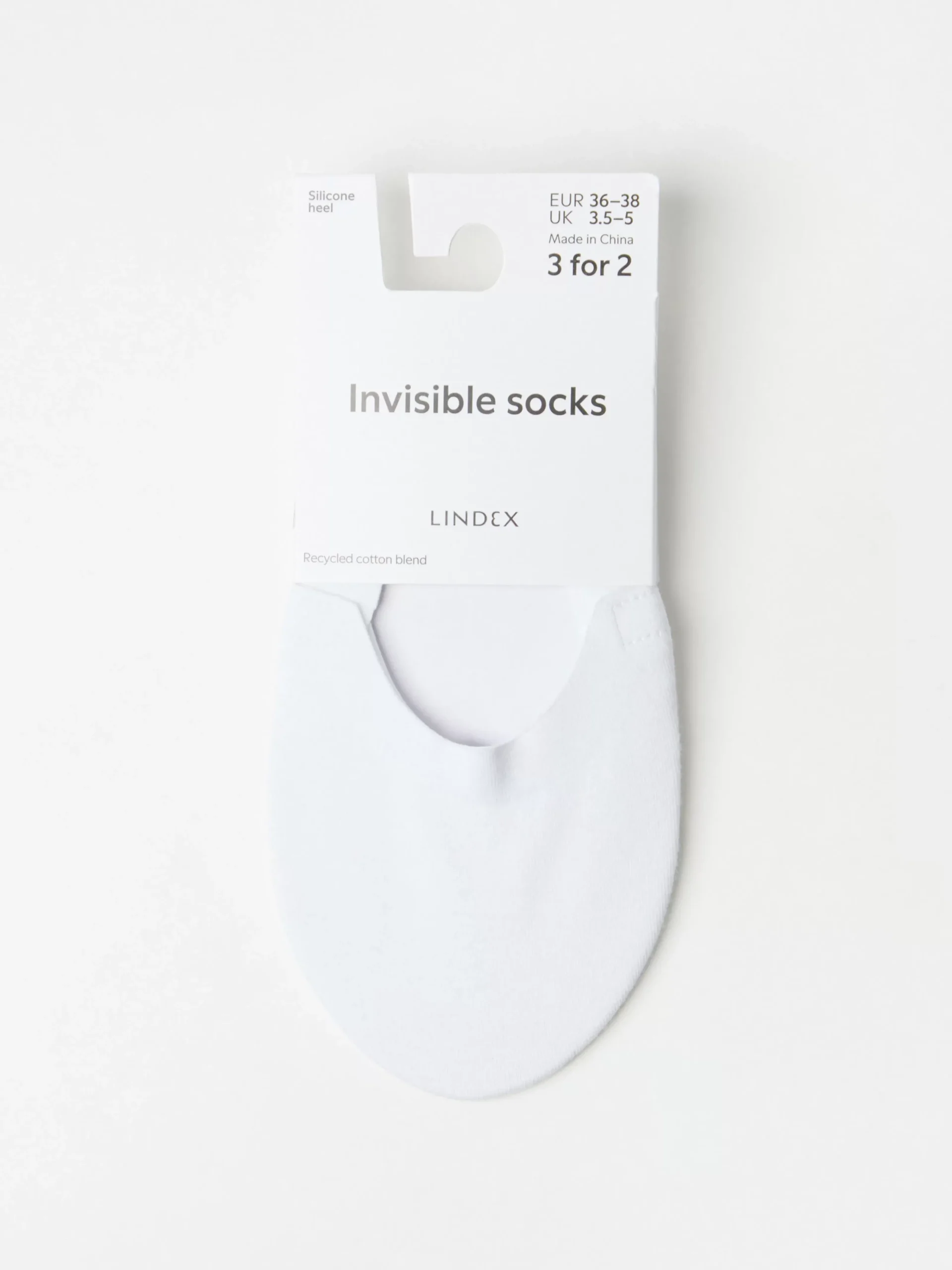 Strumpor>Lindex Steps White