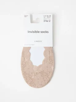 Strumpor>Lindex Steps I Spets Beige