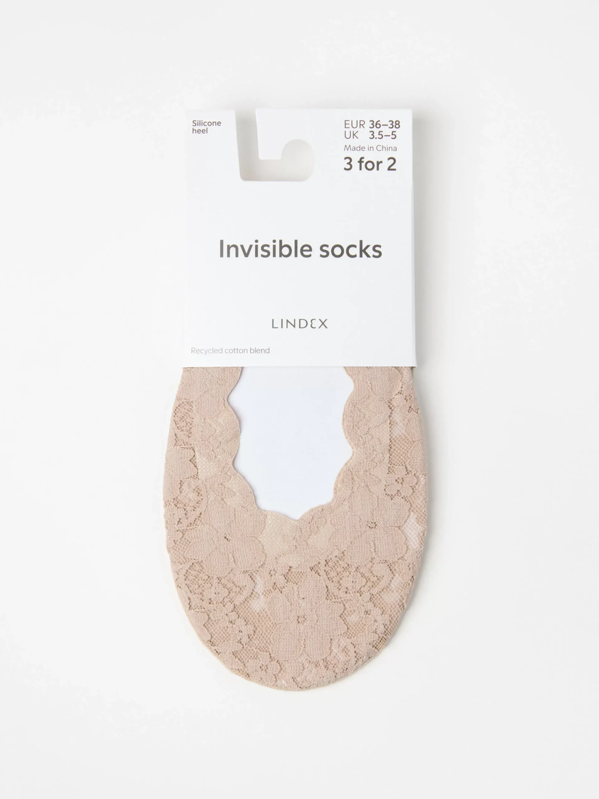 Strumpor>Lindex Steps I Spets Beige