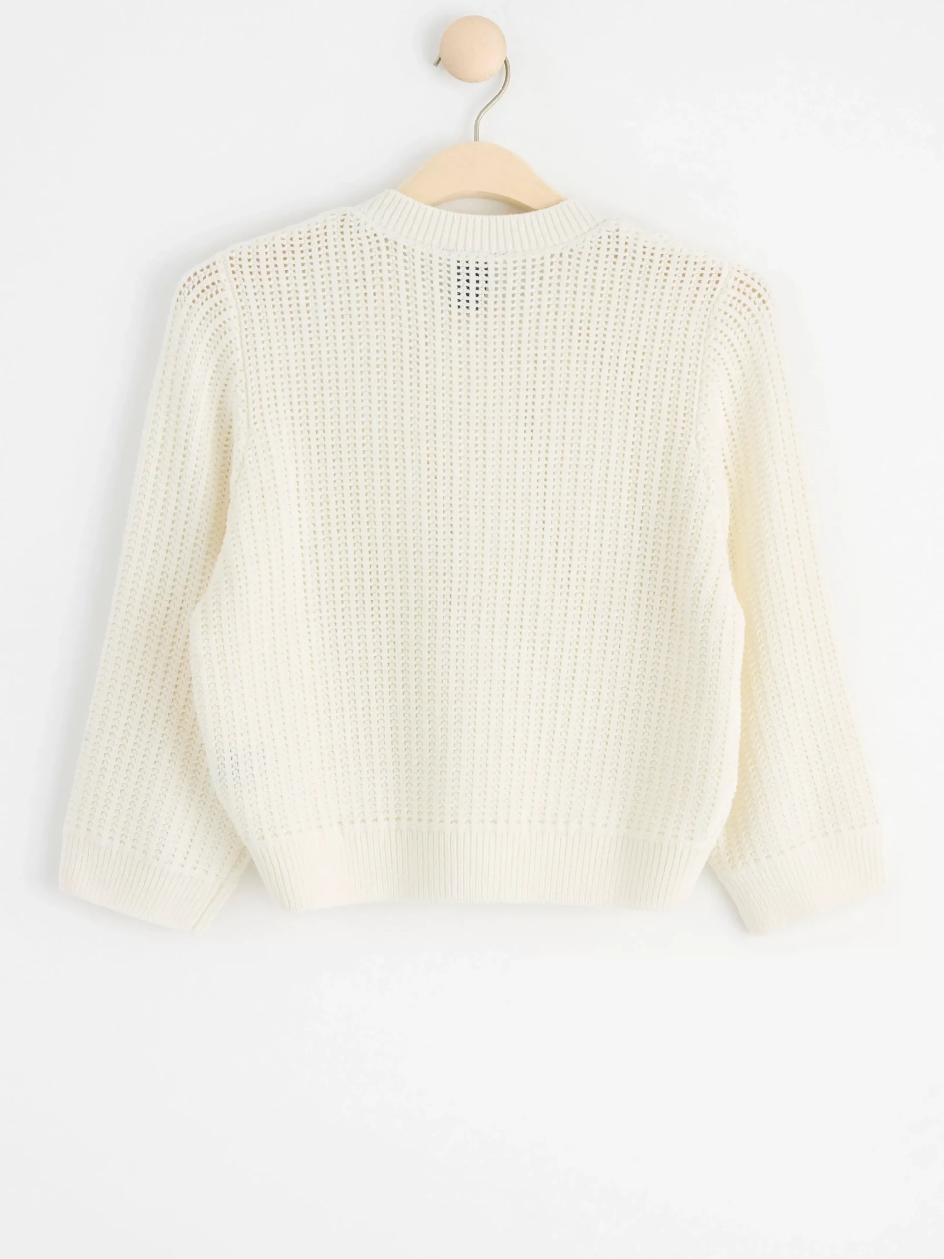 Tröjor & Cardigans>Lindex Stickad Cardigan Light White