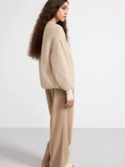 Stickat>Lindex Stickad Cardigan Beige
