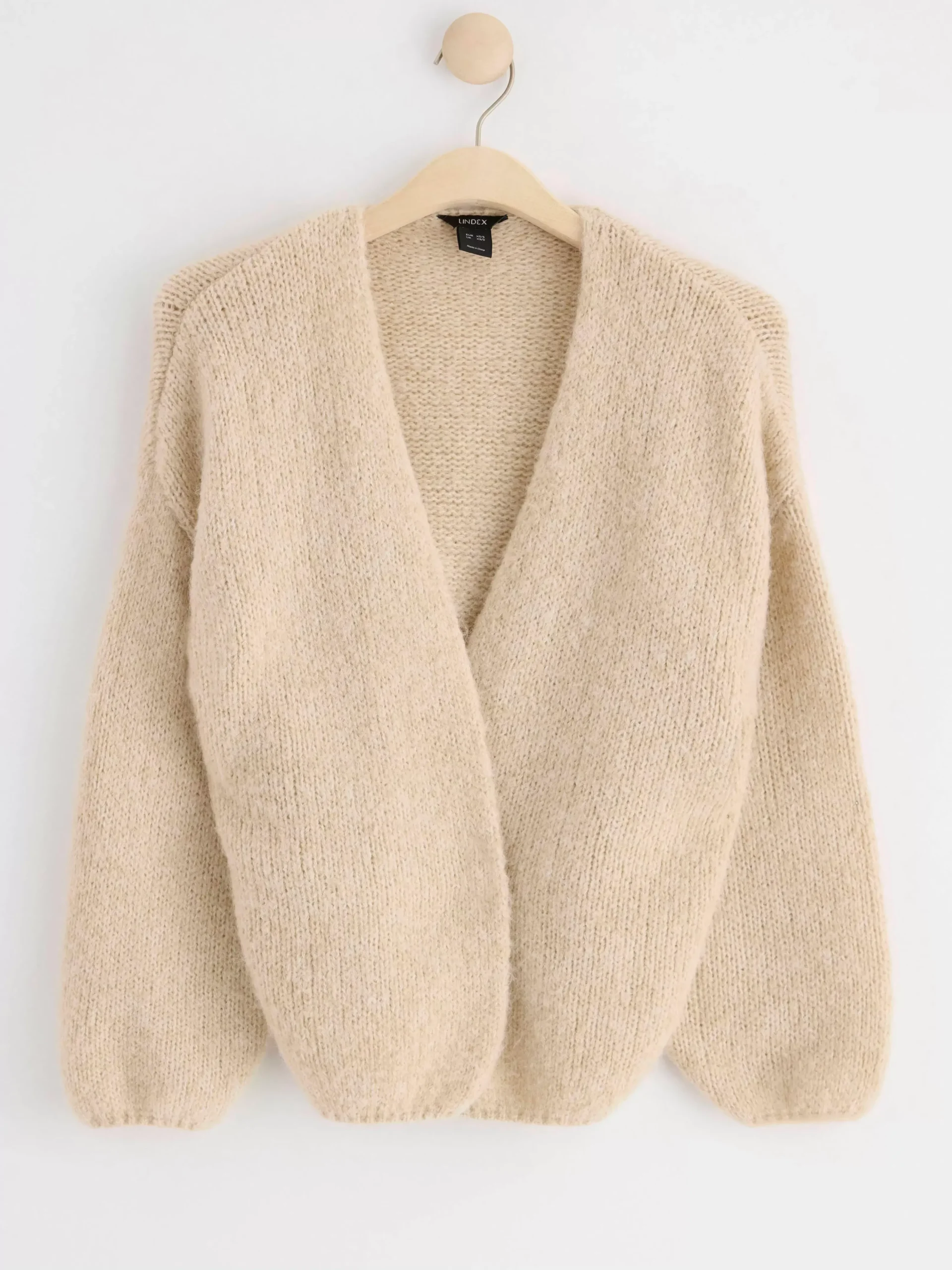 Stickat>Lindex Stickad Cardigan Beige