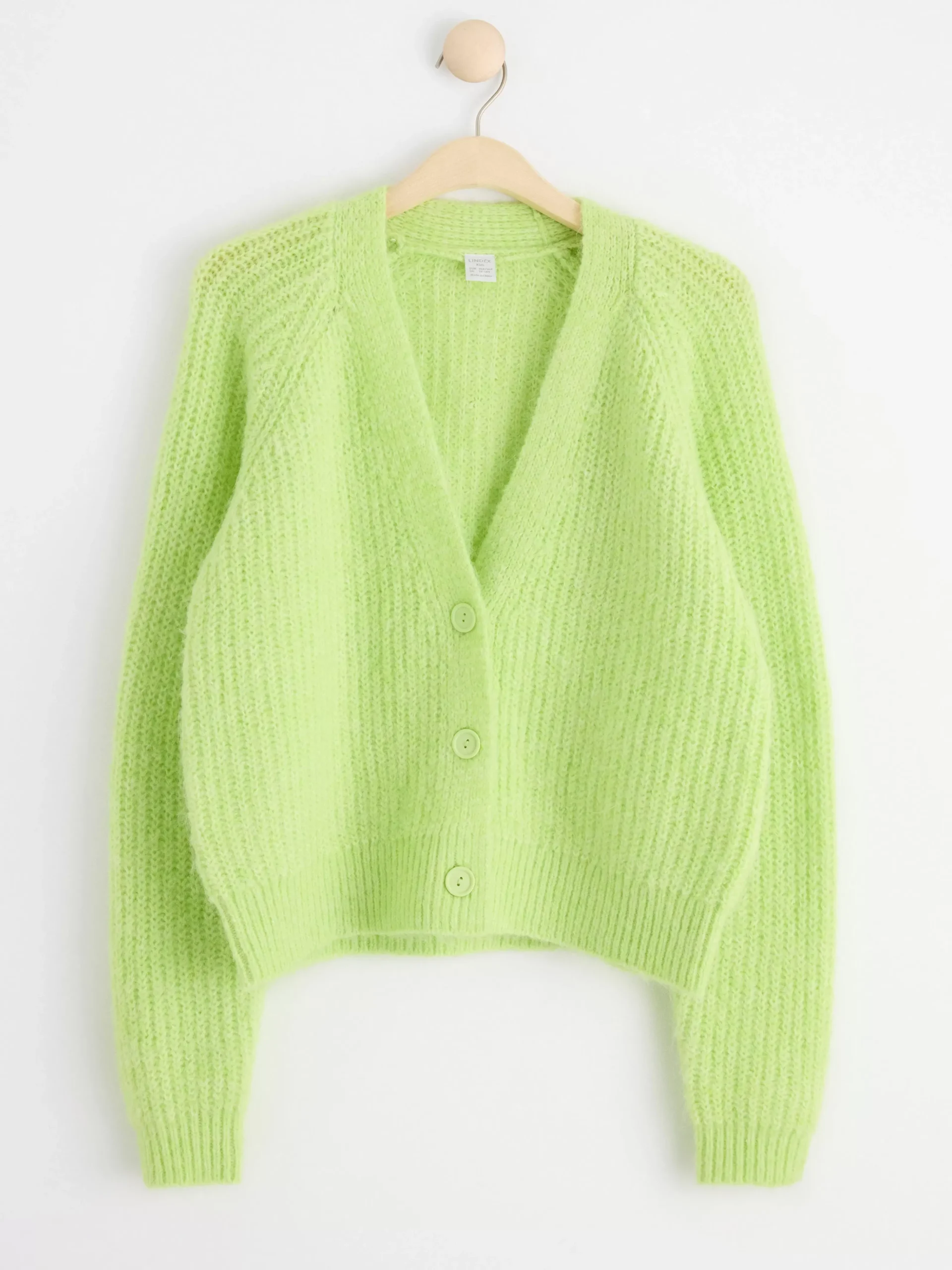 Tröjor & Cardigans>Lindex Stickad Cardigan Yellow